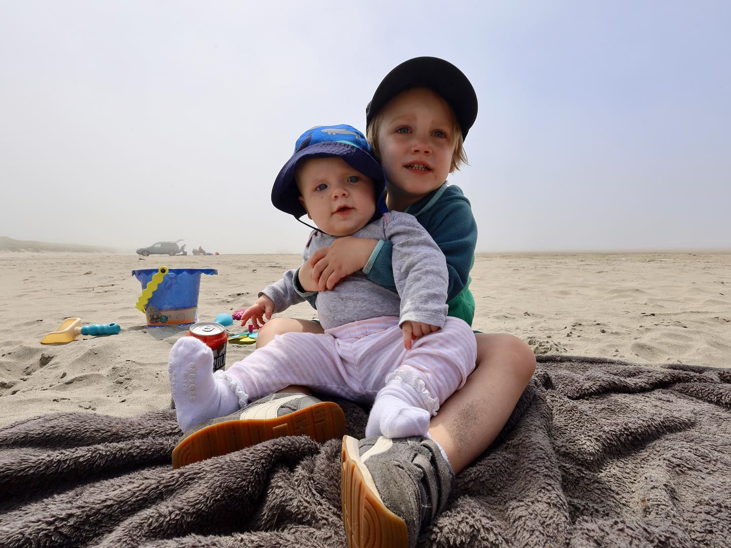 It’s really nice having the beach so close, even if it’s foggy in July.