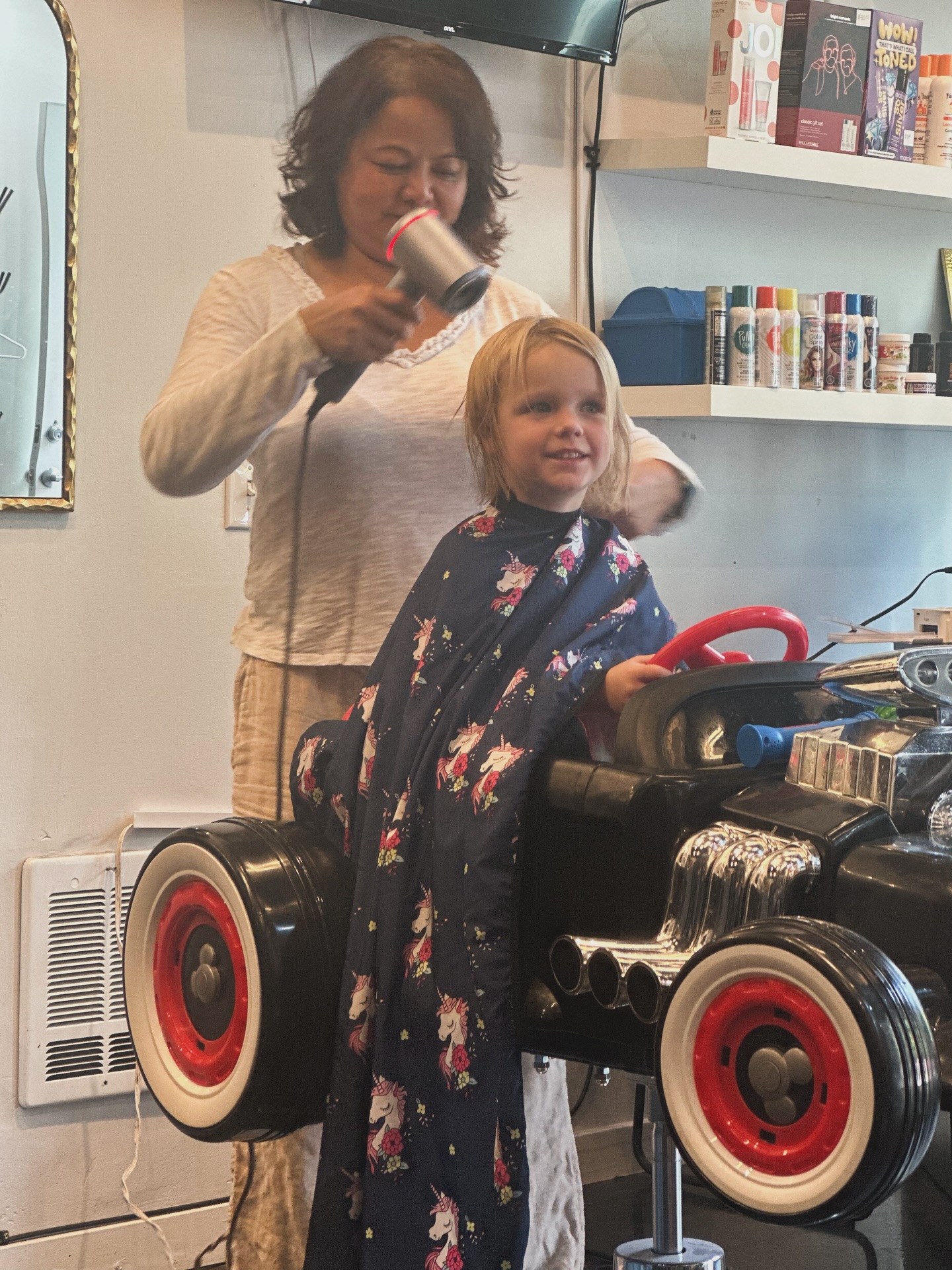 Her first haircut!