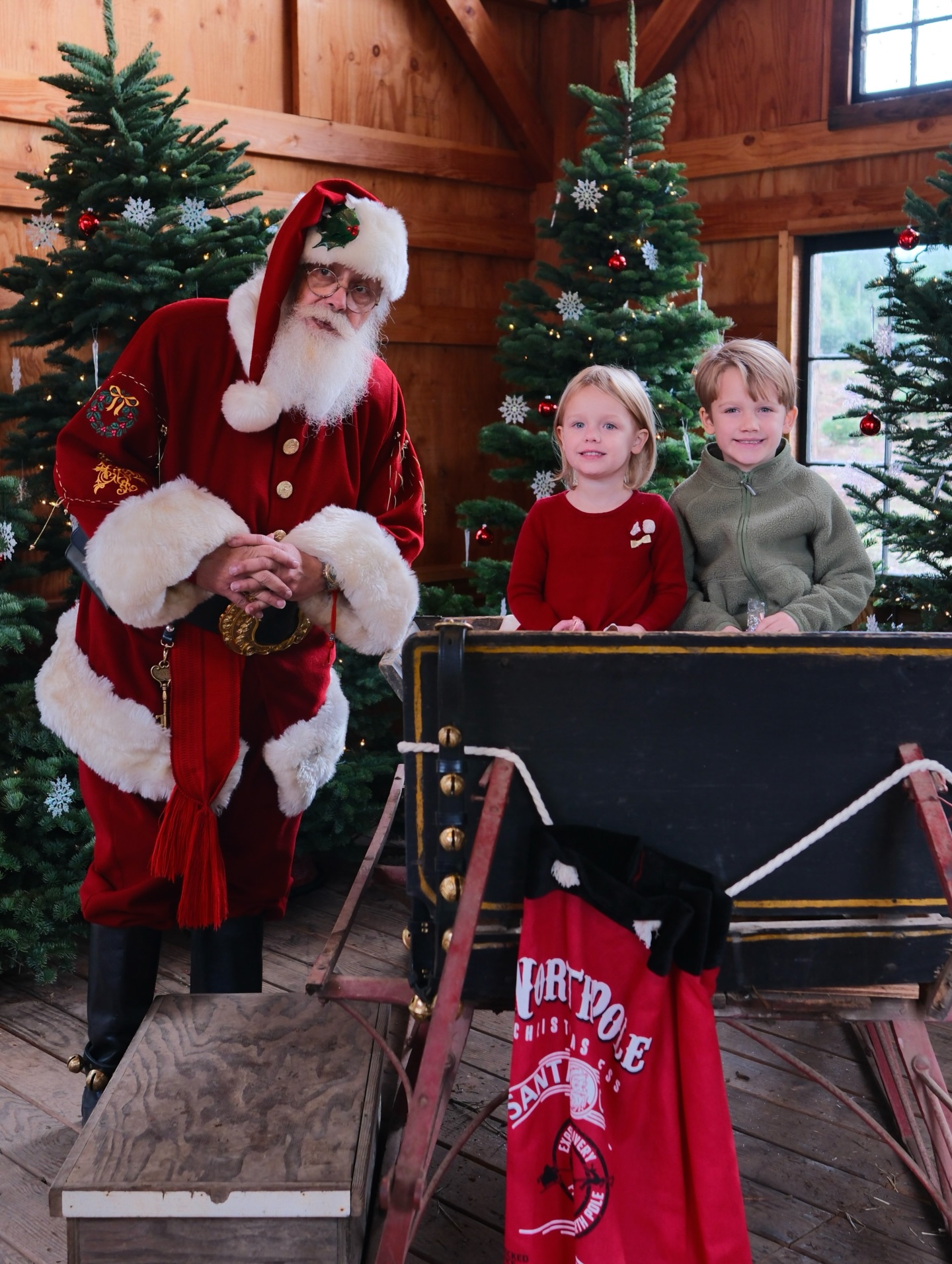 Visiting Santa Claus