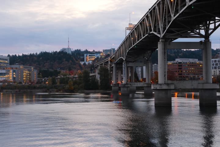 Skyline from the East Bank of the Willamette